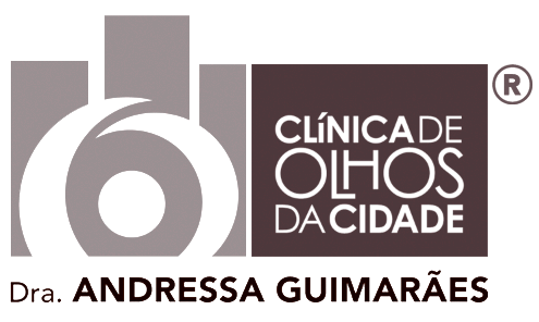 Logotipo oficial da Clínica de Olhos da Cidade em Botafogo, Rio de Janeiro.